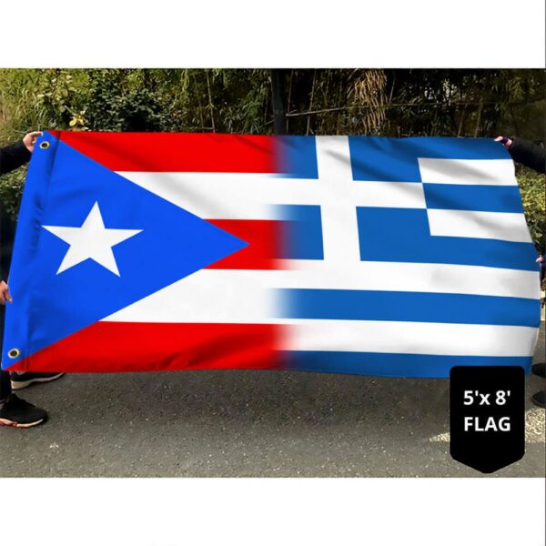 Puerto Rican & Greek Grommet Flags: TQN1411GF - Image 3