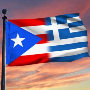 Puerto Rican & Greek Grommet Flags: TQN1411GF