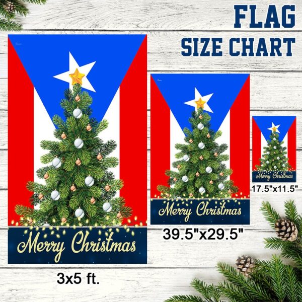 Puerto Rican Christmas Flag: Celebrate Navidad! (TQN778F) - Image 7