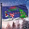 Puerto Rico Coqui Christmas Grommet Flag: Feliz Navidad