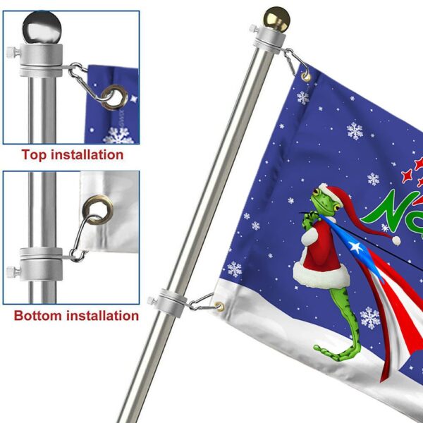 Puerto Rico Coqui Christmas Grommet Flag: Feliz Navidad - Image 6