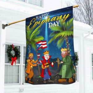 Puerto Rico Epiphany Flag: Three Wise Men LNT808F