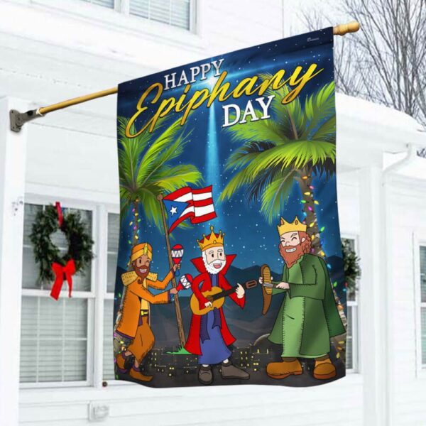 Puerto Rico Epiphany Flag: Three Wise Men LNT808F