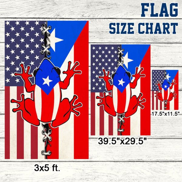Puerto Rico Flag: Coquí & American Pride T-Shirt (TQN1105F) - Image 7