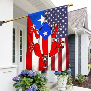 Puerto Rico Flag: Coquí & American Pride T-Shirt (TQN1105F)