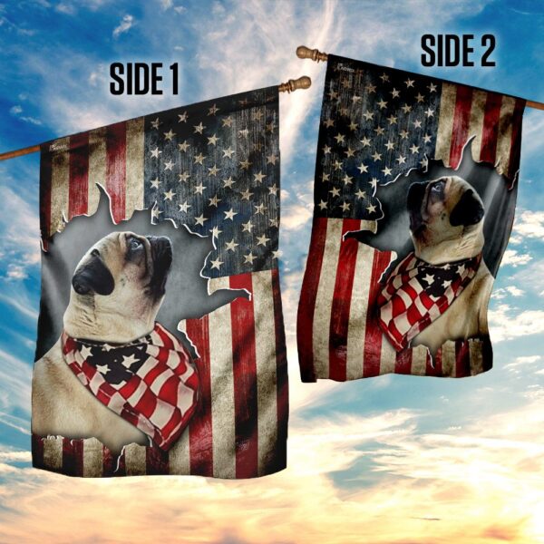 Pug Happy 4th Of July. American US Flag THN2158F - Image 5