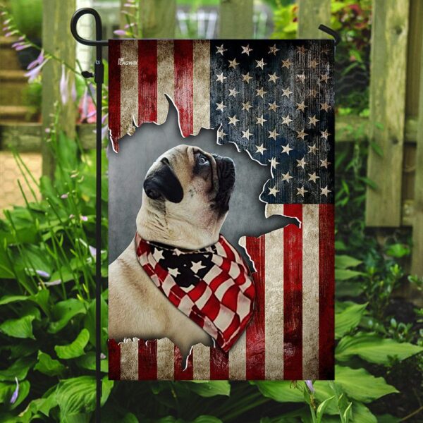 Pug Happy 4th Of July. American US Flag THN2158F - Image 7