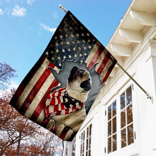 Pug Happy 4th Of July. American US Flag THN2158F - Image 2