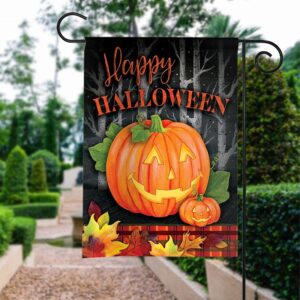 Pumpkin Father Son Garden Flag: Fall Decor for Dad & Son