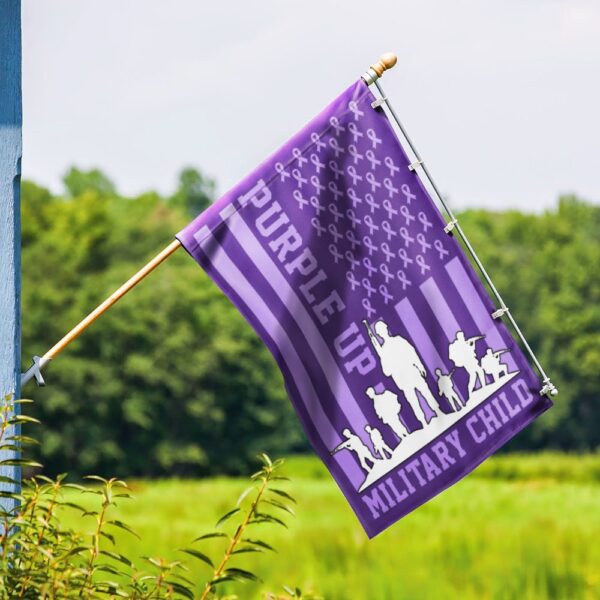 Purple Up! Military Child Flag: TQN1128F - Image 9
