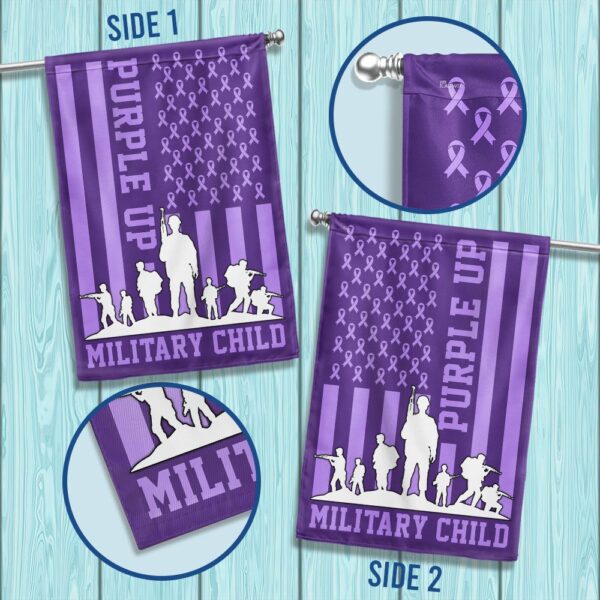 Purple Up! Military Child Flag: TQN1128F - Image 2