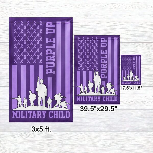 Purple Up! Military Child Flag: TQN1128F - Image 7