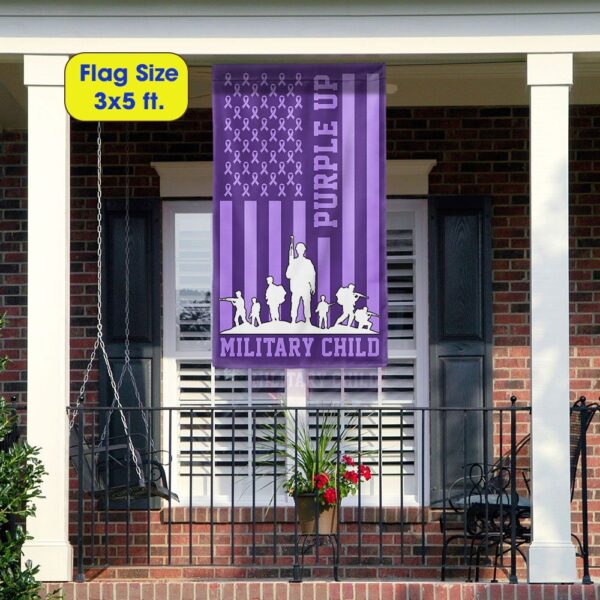 Purple Up! Military Child Flag: TQN1128F - Image 6