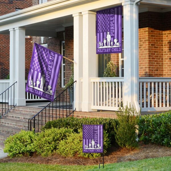 Purple Up! Military Child Flag: TQN1128F - Image 4