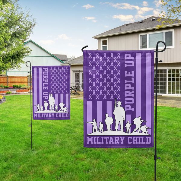 Purple Up! Military Child Flag: TQN1128F - Image 5