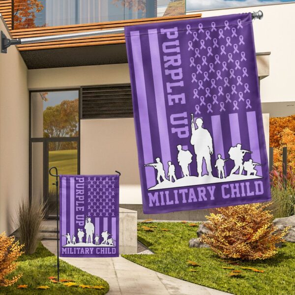 Purple Up! Military Child Flag: TQN1128F - Image 8