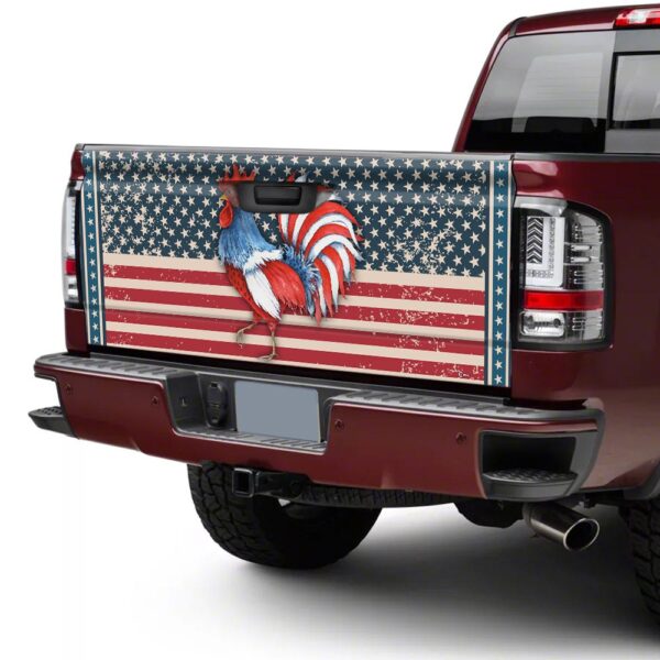 Rooster Truck Tailgate Decal: TRN96TD1 Wrap Sticker - Image 4