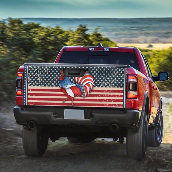 Rooster Truck Tailgate Decal: TRN96TD1 Wrap Sticker - Image 3