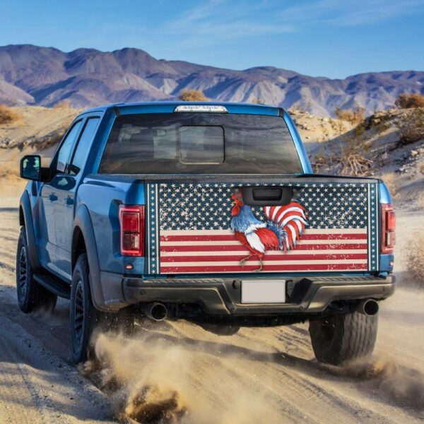 Rooster Truck Tailgate Decal: TRN96TD1 Wrap Sticker - Image 2