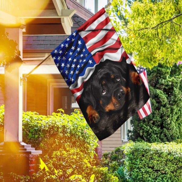 American Patriot Rottweiler Flag - Image 2