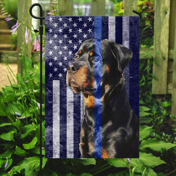 Rottweiler. The Thin Blue Line Flag - Image 7