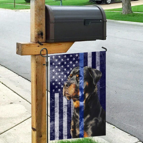 Rottweiler. The Thin Blue Line Flag - Image 9