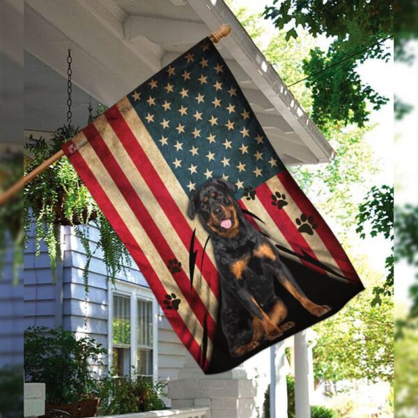 Patriotic Rottweiler Dog T-Shirt - THB2368F5 - Image 3