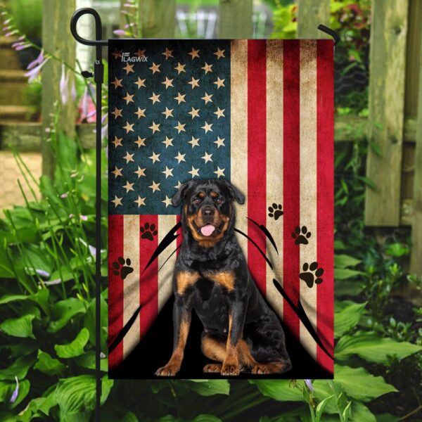 Patriotic Rottweiler Dog T-Shirt - THB2368F5 - Image 7