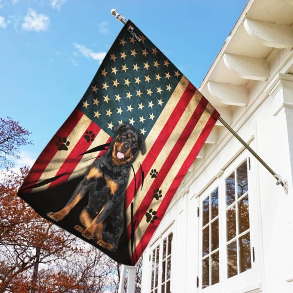 Patriotic Rottweiler Dog T-Shirt - THB2368F5 - Image 2