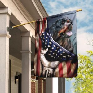 Rottweiler American U.S. Flag THN2101F2