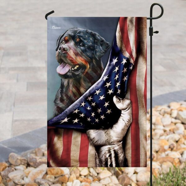 Rottweiler American U.S. Flag THN2101F2 - Image 8