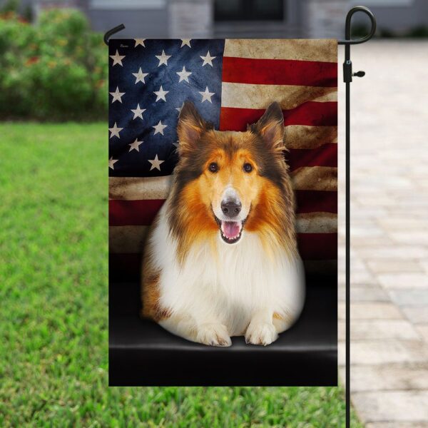 American Flag Rough Collie Dog Apparel - Image 6