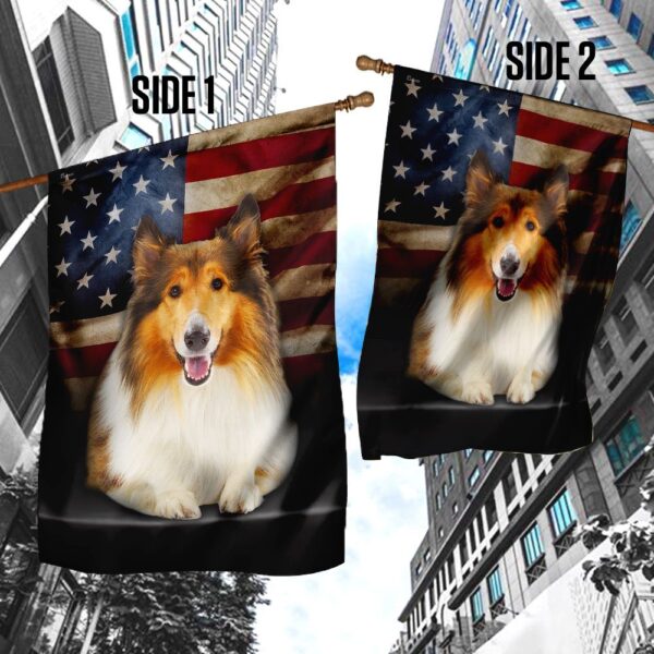 American Flag Rough Collie Dog Apparel - Image 4