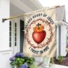 Sacred Heart of Jesus Flag: I Trust In You - Catholic Banner TQN1334F