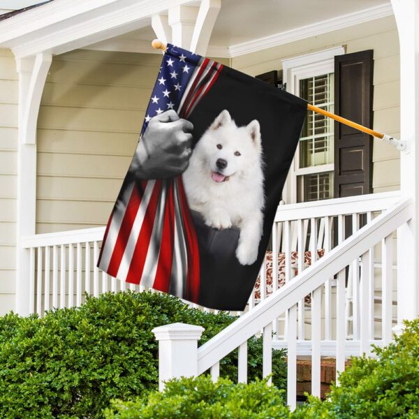 Samoyed & American Flag: Patriotic Dog Lover Gifts - Image 2