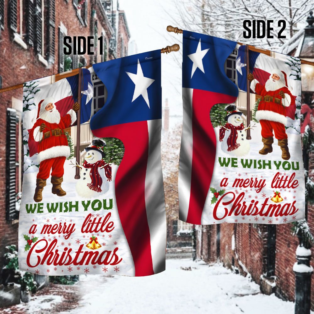 Santa Claus Texas Flag: Merry Christmas Decor (DDH2940Fv2) - Image 3
