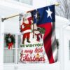 Santa Claus Texas Flag: Merry Christmas Decor (DDH2940Fv2)