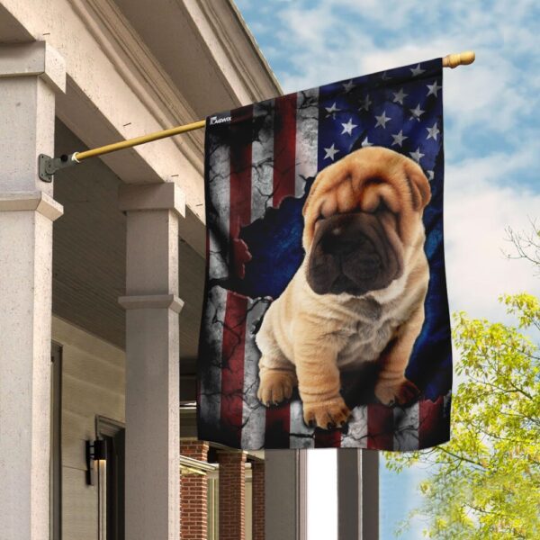 Patriotic Shar Pei Dog Breed Design - DDH1696F