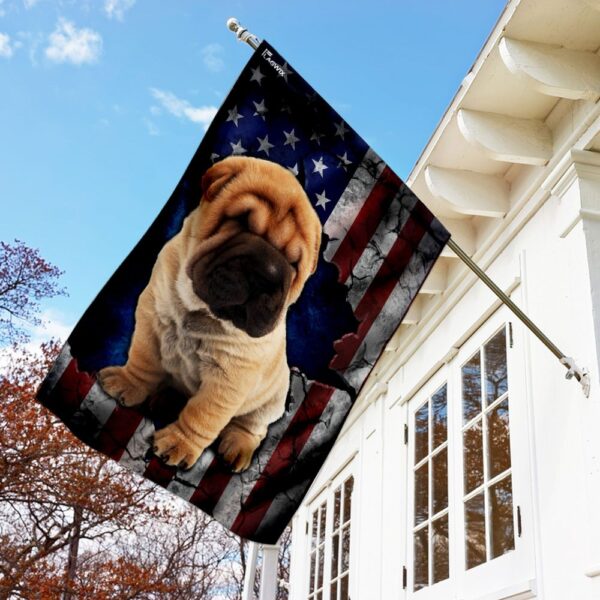 Patriotic Shar Pei Dog Breed Design - DDH1696F - Image 2