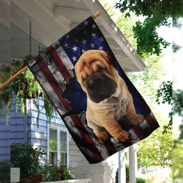 Patriotic Shar Pei Dog Breed Design - DDH1696F - Image 3