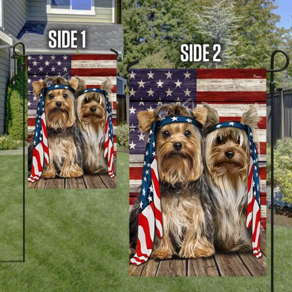 Silkie Yorkie Dog Flag: Charming NTB216Fv25 Pet Banner - Image 6