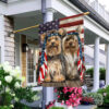Silkie Yorkie Dog Flag: Charming NTB216Fv25 Pet Banner