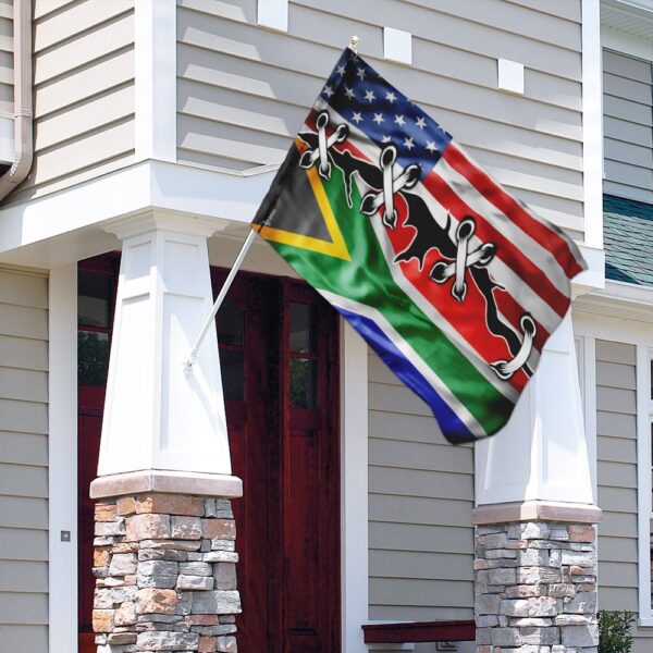 South Africa & USA Flag DBX1831F: Patriotic Decor - Image 4