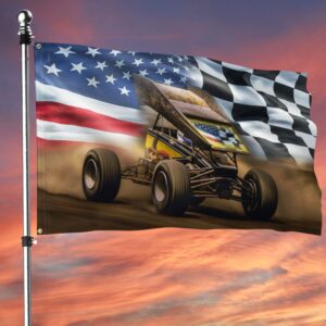 Sprint Car Grommet Flag: American Dirt Track Racing TQN1387GF