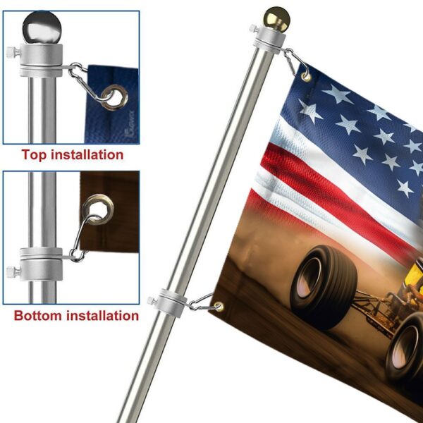 Sprint Car Grommet Flag: American Dirt Track Racing TQN1387GF - Image 7