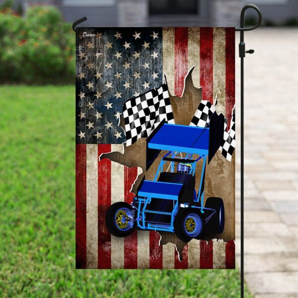 American Sprint Car Racing Flag: US Patriot Design - Image 6