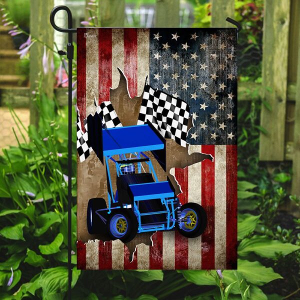 American Sprint Car Racing Flag: US Patriot Design - Image 7