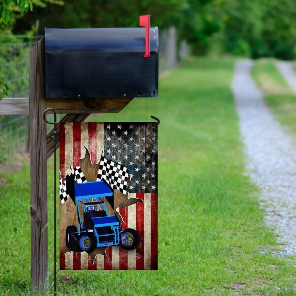 American Sprint Car Racing Flag: US Patriot Design - Image 9