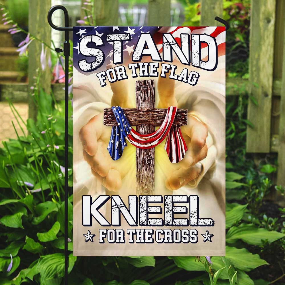 Stand For The Flag, Kneel For The Cross: American Flag Display - Image 7