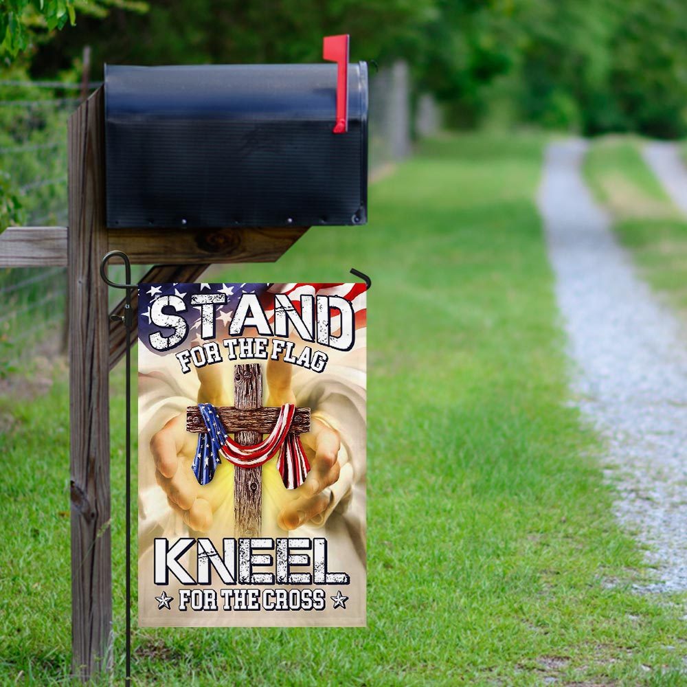 Stand For The Flag, Kneel For The Cross: American Flag Display - Image 9